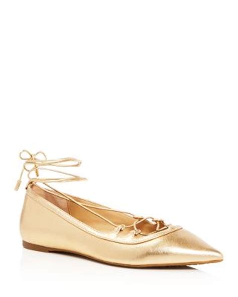 michael kors women's tabby lace-up ballet flats|michael kors designer flats.